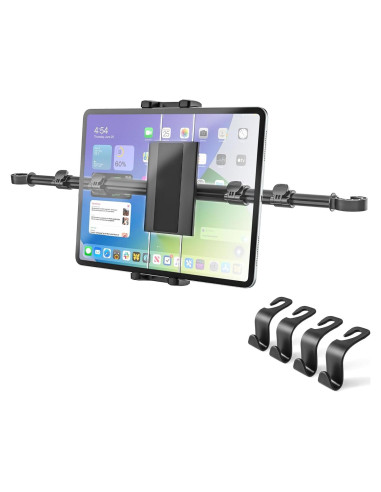 Soporte para Tablet de Reposacabezas Kolasels 4-13" Negro