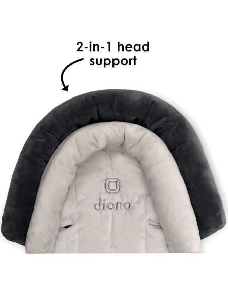 Soporte de Cabeza Diono Cuddle Soft 2-en-1 Gris Ártico