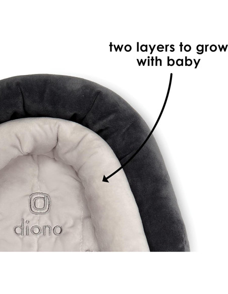 Soporte de Cabeza Diono Cuddle Soft 2-en-1 Gris Ártico