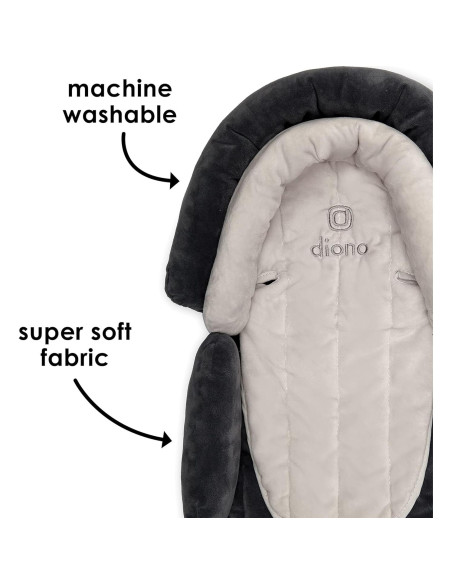 Soporte de Cabeza Diono Cuddle Soft 2-en-1 Gris Ártico