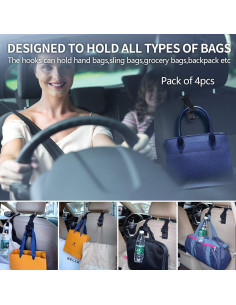 Gancho para Reposacabezas KOOPAO - Paquete de 4 Ganchos 2