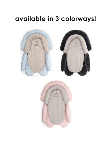 Soporte de Cabeza Diono Cuddle Soft 2-en-1 Gris Ártico
