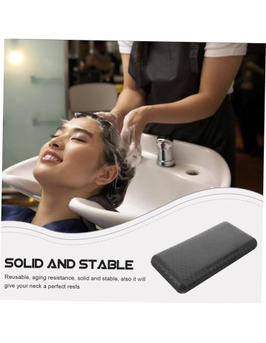 Cojín para Cuello de Lavabo de Shampoo FOMIYES PVC Negro