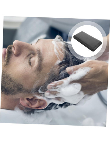 Cojín para Cuello de Lavabo de Shampoo FOMIYES PVC Negro