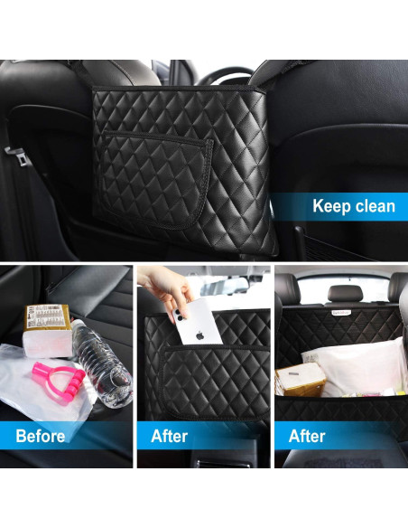 Soporte de bolso para automóvil Bark Lover, negro, 10L