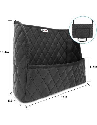 Soporte de bolso para automóvil Bark Lover, negro, 10L