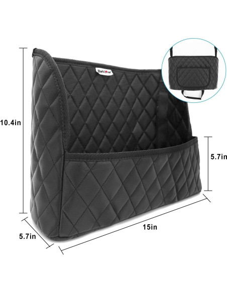 Soporte de bolso para automóvil Bark Lover, negro, 10L