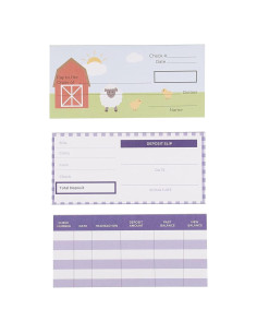 Kit de Cheques Falsos para Niños Blue Panda - 150 Hojas Educativas