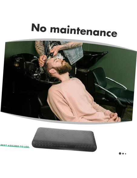 Cojín para Cuello de Lavabo de Shampoo FOMIYES PVC Negro