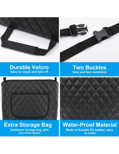 Soporte de bolso para automóvil Bark Lover, negro, 10L