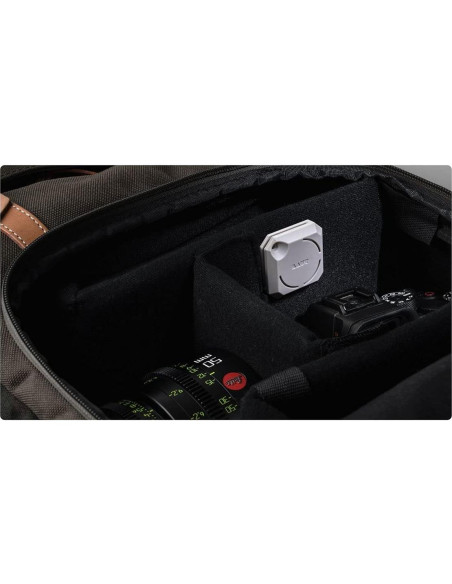 Funda LAUT Huex Gem para AirTag - Gris con Velcro