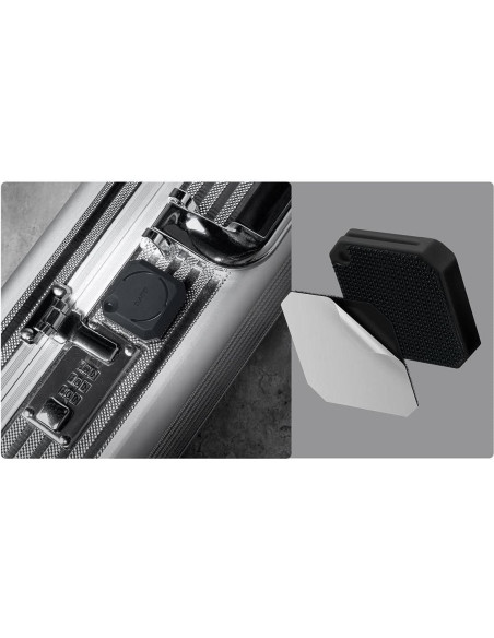 Funda LAUT Huex Gem para AirTag - Gris con Velcro