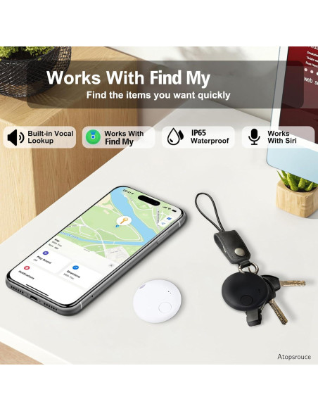 Localizador Bluetooth Atopsrouce Air Tag - 1 Pack, Compatible iOS