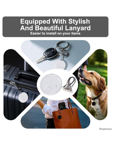 Localizador Bluetooth Atopsrouce Air Tag - 1 Pack, Compatible iOS
