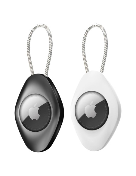 Soporte impermeable para AirTag Obyllato negro/blanco 2 piezas