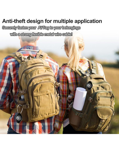 Soporte impermeable para AirTag Obyllato negro/blanco 2 piezas