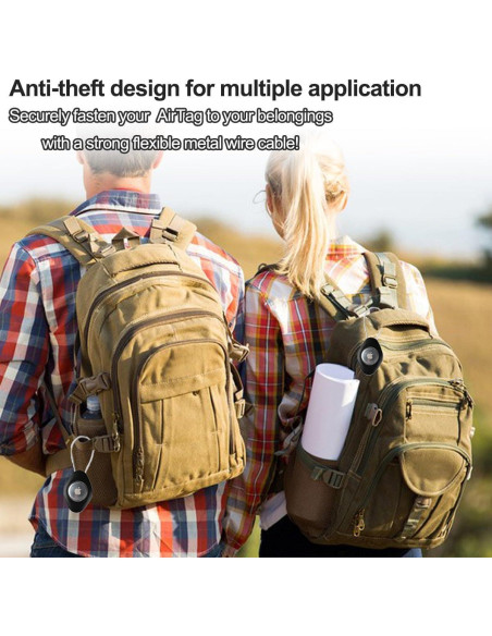 Soporte impermeable para AirTag Obyllato negro/blanco 2 piezas