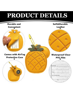 Soporte Etiqueta de Equipaje ZOUITY para AirTag Piña 2