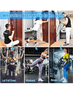 Correa de Anclaje Brebebe para Ejercicios en Casa - 3 Piezas 2