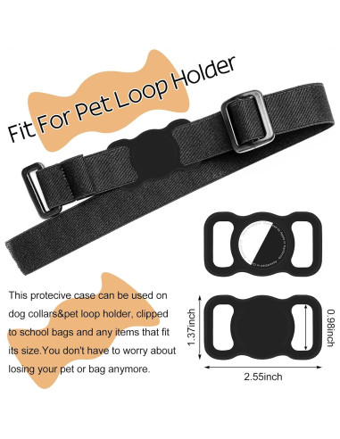 Soporte para Collar de Mascotas UrbanX Silicona Negro