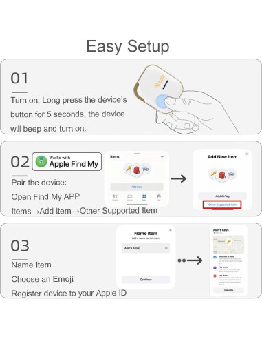 Etiqueta Localizadora de Llaves Nutale F11XD, Paquete de 4, iOS