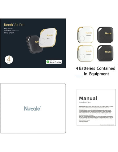 Etiqueta Localizadora de Llaves Nutale F11XD, Paquete de 4, iOS