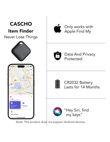 Etiqueta de Rastreo Bluetooth CASCHO S2 - 2 Piezas, IP67