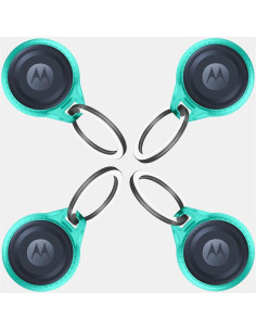 Funda ITSKINS AirTag/Moto Tag Verde Tiffany - Paquete de 4 2