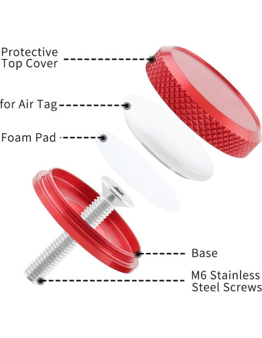 Soporte de Bicicleta Antirrobo YUTUING para AirTag 28.6mm