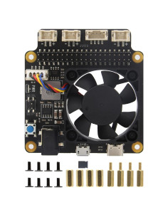 Geekworm X735 V3.0 Placa de Expansión para Raspberry Pi 5/4B/3B+
