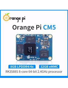 Placa Base Orange Pi CM5 8GB LPDDR4X Rockchip RK3588S 2