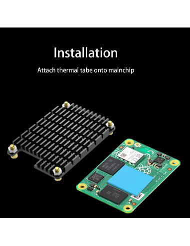Disipador de Calor de Aluminio GLOTRENDS para Raspberry Pi CM4