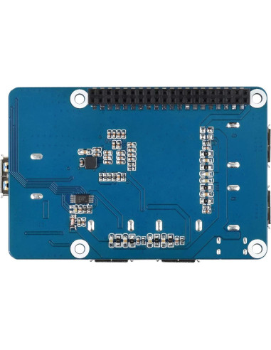 HUB HAT USB 3.2 Gen1 Waveshare para Raspberry Pi 5/4B/3B/Zero