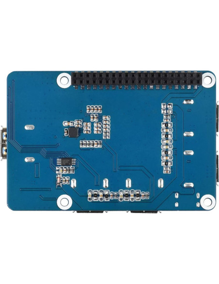 HUB HAT USB 3.2 Gen1 Waveshare para Raspberry Pi 5/4B/3B/Zero