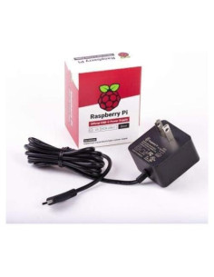 Fuente de Poder Oficial Raspberry Pi 15.3W USB-C 5.1V 3A Negro