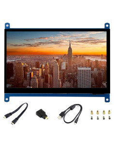 Pantalla táctil LCD IPS 7" Waveshare 1024x600 HDMI