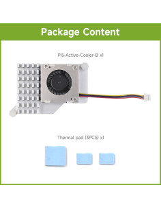 Enfriador Activo Waveshare para Raspberry Pi 5, Ventilador y Disipador 2