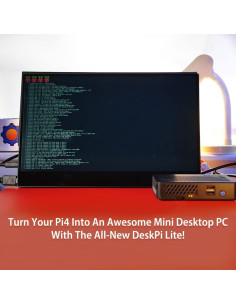 Caja DeskPi Lite GeeekPi para Raspberry Pi 4B con Ventilador 2