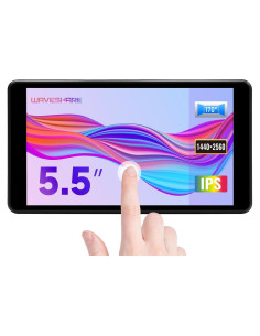 Pantalla LCD táctil 5.5" 2K Waveshare para Raspberry Pi