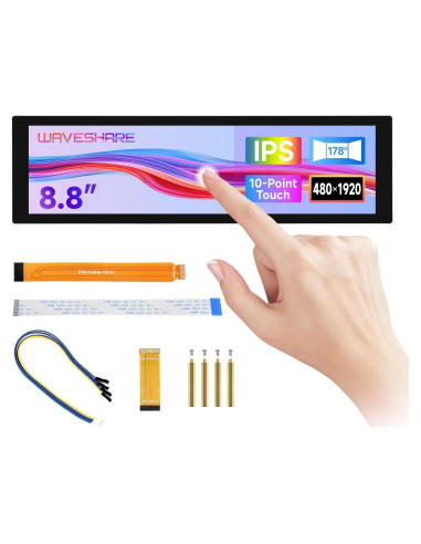 Pantalla Táctil DSI 22.4 cm Waveshare para Raspberry Pi 5/4B/3B