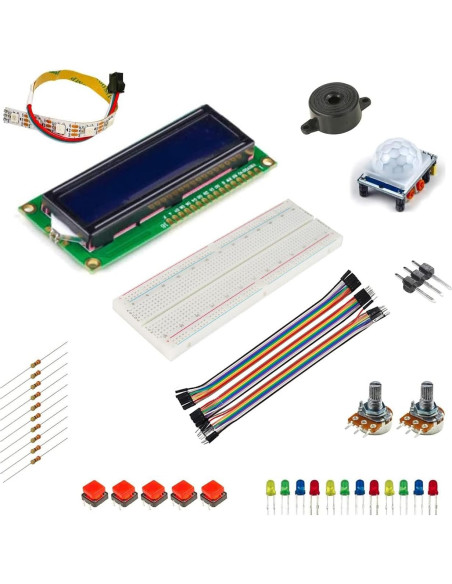 Kit de Inicio Vilros MicroPython Raspberry Pi Pico 30 Cables