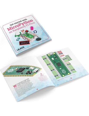 Kit de Inicio Vilros MicroPython Raspberry Pi Pico 30 Cables