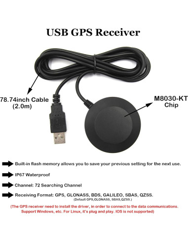 Módulo GPS BN-808 USB Geekstory con Chip M8030-KT 4M
