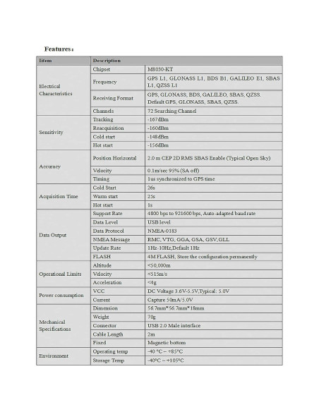 Módulo GPS BN-808 USB Geekstory con Chip M8030-KT 4M