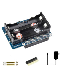 Fuente de Alimentación Ininterrumpida UPS HAT UeeKKoo para Raspberry Pi 4B/3B+