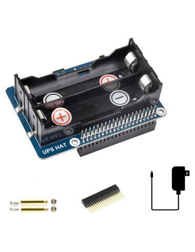 Fuente de Alimentación Ininterrumpida UPS HAT UeeKKoo para Raspberry Pi 4B/3B+