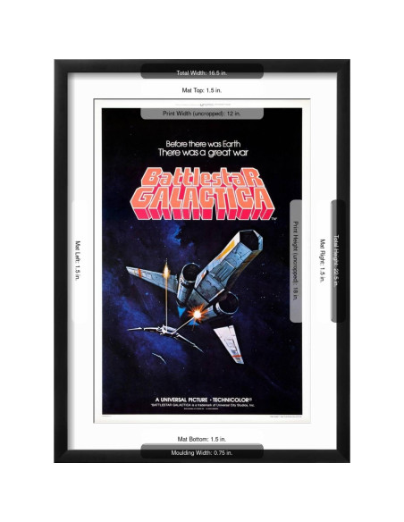 Impresión de Arte de Pared ART.COM Battlestar Galactica 43x58cm