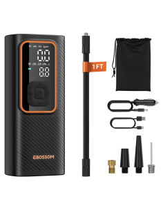 Compresor de Aire Portátil EBOSSOM I7 Pro 150 PSI Recargable
