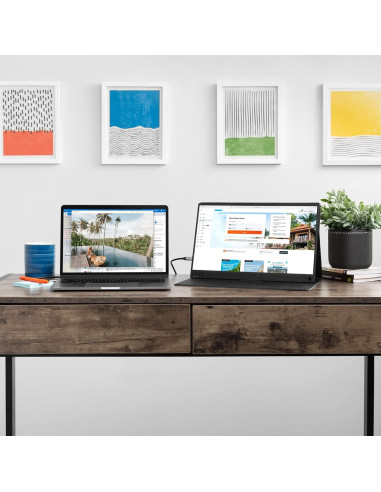 Monitor Portátil Stand Steady 15.6" FHD 1080P USB HDMI