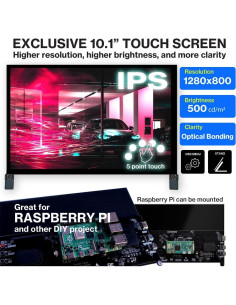 Monitor Táctil Santek 10.1" IPS 1280x800 HDMI 500 nits 2